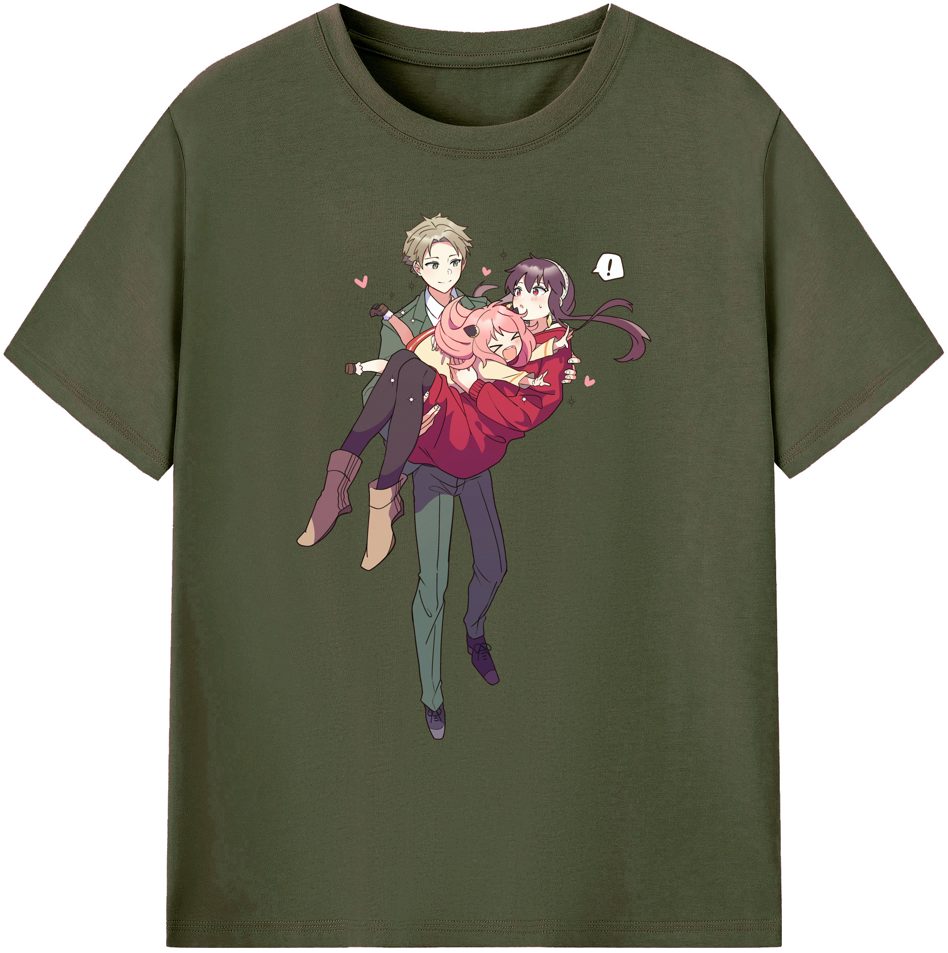 （画像用） SPY×FAMILY间谍家家酒 綿100％ メンズ半袖Tシャツ｜肌触りやわらか＆通気性